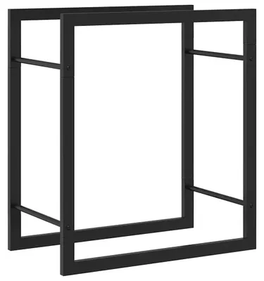 Image de Support à bois de chauffage - Support en acier - 50 x 28 x 56 cm - Construction robuste - Pour l'intérieur et l'extérieur - Vert militaire