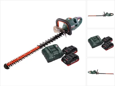 Produktbild von Metabo HS 18 LTX BL 75 Akku Heckenschere 18 V 75 cm Brushless + 2x Akku 4,0 Ah + Ladegerät