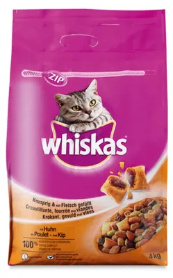 Produktbild von Whiskas Trocken 3,8kg - Adult 1+ mit Huhn