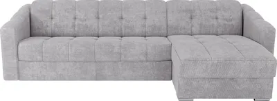 Produktbild von Eckschlafsofa mit Matratze - Strukturstoff - Hellgrau - Liegefläche 140 cm - Matratze 14 cm - DARIELO