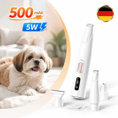 Immagine prodotto di Tagliacapelli silenzioso per cani, rifinitore per zampe, rasoio per zampe, per animali domestici, con luce LED