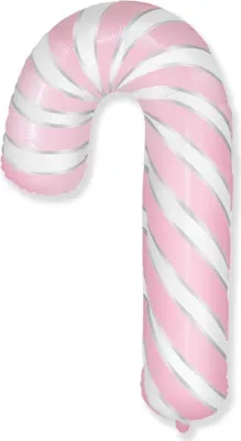 Produktbild von Rosa Zuckerstangen-Lollipop-Folienballon 61 cm