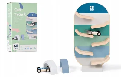 Produktbild von BS Toys Autobahn, Fahrzeug- & Schienen-Set, 1,5 Jahr(e), Holz, Mehrfarbig