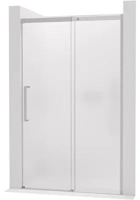 Immagine prodotto di CERANO - Porta scorrevole per doccia Lantono - destra - 8 mm - Soft-Close - cromo, vetro smerigliato - 140x195 cm