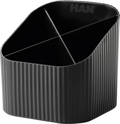 Produktbild von HAN Schreibtischköcher Re-X-LOOP 17238-913 4Fächer RC schwarz