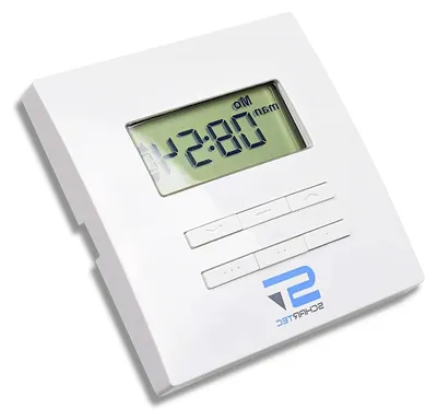Productafbeelding van Radio Timer - Draadloze Schakelaar - Rolluiken Automatiseren - Wekelijkse Timer Functies - 80x80x11 mm - Wit