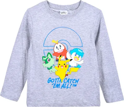 Produktbild von Langarmshirt Pokémon  Grau 110 cm