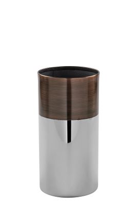 Fink Vase Vito bronze, silberfarben Edelstahl Höhe 20 cm