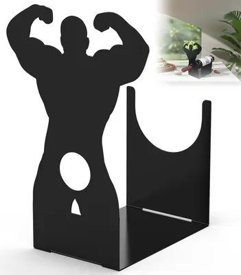 Produktbild von Kreatives freistehendes Weinregal – witzige Tischdekoration für Küche, Bar & Party, perfektes Geschenk für Weinliebhaber