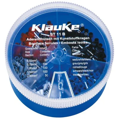 Produktbild von Klauke ST 11 B - Kabelendhülsen-Set - Grau, Schwarz