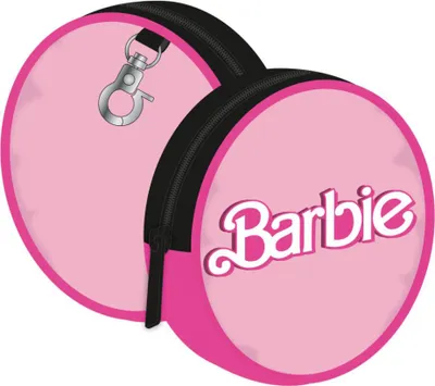 Zdjęcie produktu dla Portmonetka z logo Barbie, różowa, 9 x 9 cm