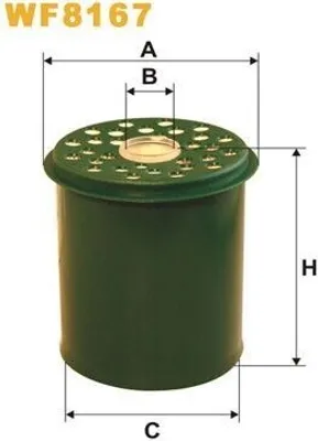 Obrázek produktu pro Palivový filtr WIX FILTERS WF8167 pro RENAULT Scénic I (JA0/1, FA0) Vložka filtru