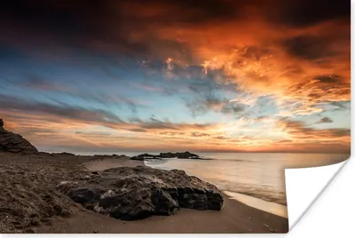 Produktbild von MuchoWow® Poster Luft - Meer - Strand 180x120 cm - Fotoplakat