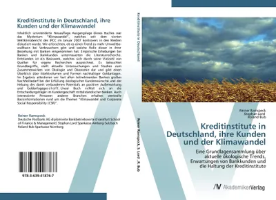 Produktbild von Kreditinstitute in Deutschland, ihre Kunden und der Klimawandel