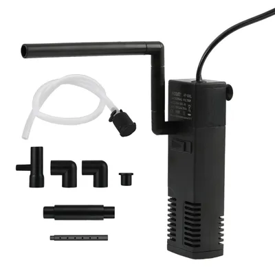 Productafbeelding van 4 W aquariumpomp en filter, verstelbaar binnenfilter voor 60 l aquaria, circulatie en zuurstoftoevoer