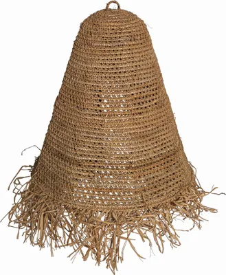Productafbeelding van PTMD Lampenkap - Lampenschirm - 60x60x85 cm - Raffia - Crème