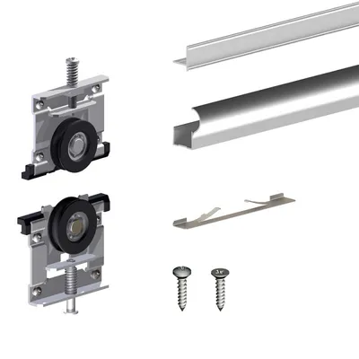 Produktbild von SLID'UP 220 Ergänzungsset, 18 mm, 1 Tür, 70 kg, silber