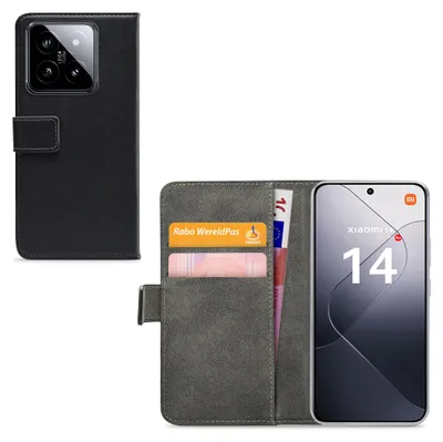 Image de MobilizePolyuréthaneLeather Book Case Black Xiaomi 14