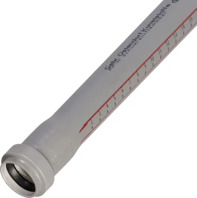 Obrázok produktu pre Potrubie HT DN50 x 1500 mm Odtokové potrubie Odpadové potrubie sivé
