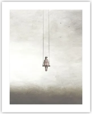 Produktbild von Poster - Poster ohne Rahmen - Schwingen rein Wolken - 40x50 cm - Wand Bild - Wanddeko - Wandbilder - Kunstposter - Wandposter - Bilder - Kunstdruck - Wanddekoration - Wandbild - P2XPA40x50-4875