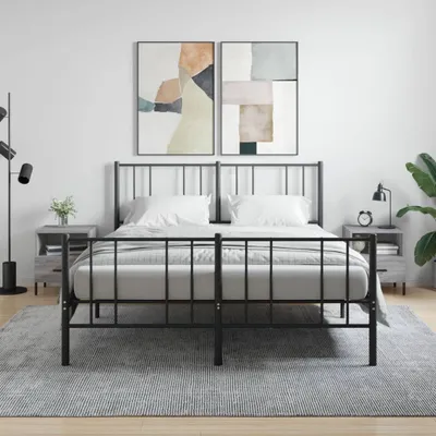 Produktbild von The Living Store Nachttische 2 Stk. Grau Sonoma 40x35x47,5 cm Holzwerkstoff