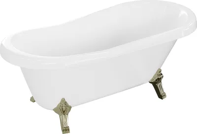 Zdjęcie produktu dla Mexen Retro wanna wolnostojąca 150 x 73 cm, biała, nogi złote - 53251507300-50