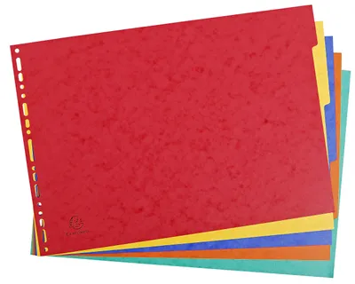 Obrázok produktu pre EXACOMPTA 2905E EXACOMPTA Karton-Register, blanko, DIN A3 quer, 5-teilig