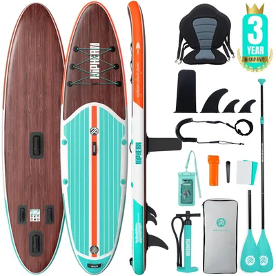 Produktbild von Stand-Up-Paddleboard (SUP) – Aufblasbar – 320 cm – Tragfähigkeit 200 kg – SUP-Board mit Sitz – Für 2 Personen
