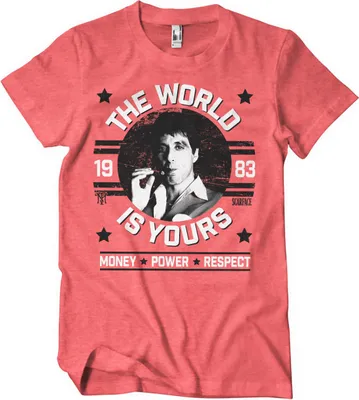 Produktbild von The World Is Yours T-Shirt - Large - RedHeather