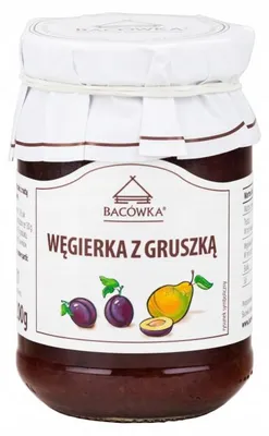 Zdjęcie produktu dla Węgierka z Gruszką 200g Bacówka dżem