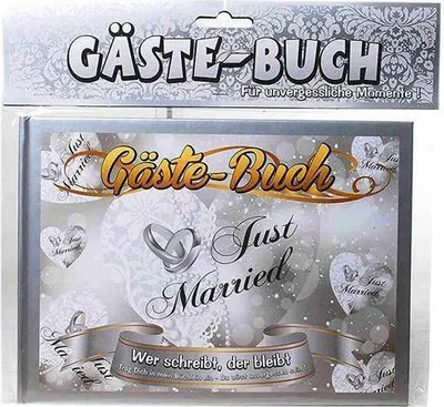 Produktbild von Udo Schmidt 12194 - Gäste-Buch Just Married, Pappe