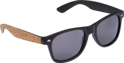 Produktbild von Sonnenbrille mit Bügeln aus Kork und UV 400 Schutz