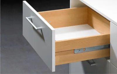 Immagine prodotto di Estrazione parziale KA 270 STA zincata L.350mm 12kg Lunghezza cassetto 350-550mm HETTICH