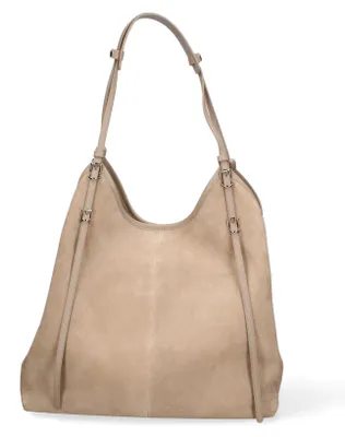 Produktbild von Borsa a spalla da donna Italy Serena Plus Pelle Scamosciata blu jeans ONE 38x37x20 cm 22558- BLU JEANS