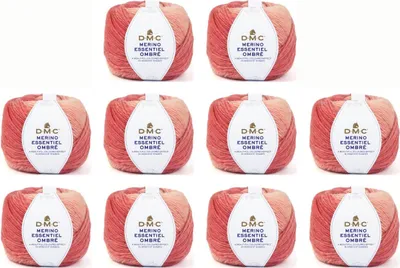 Image de 5 pelotes de DMC Merino Essentiel Ombré – fil dégradé composé à 50 % de Laine et à 50 % d'acrylique (couleur 1008)