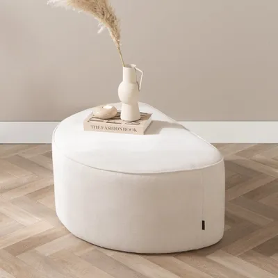 Produktbild von Bronx71 Hocker Neso halbrund beige