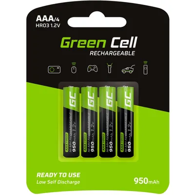 Obrázek produktu pro Green Cell GR03 4x AAA HR03 nabíjecí baterie 950 mAh