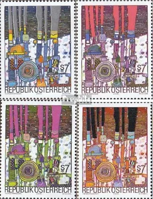 Produktbild von Briefmarken Österreich 2000 Mi 2318-2321 (kompl.Ausg.) gestempelt Hundertwasser