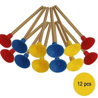 Pfeile-Set 12 Stück Sicherheitspfeile aus Holz für Kinder Zubehör für Armbrust Pfeil und Bogen Indianer Rollenspiel für Kinder hochwertiges Holzspielzeug made in Germany