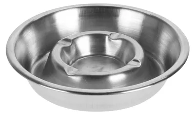 Aschenbecher Edelstahl Windaschenbecher Tischaschenbecher Ø13cm