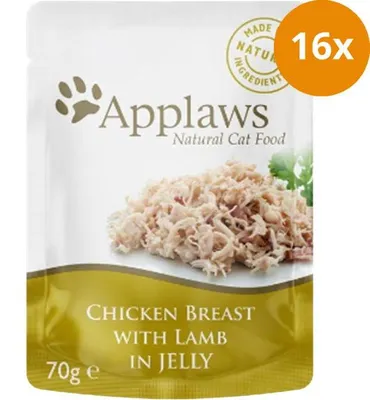 Image de Applaws chat sachet poulet avec agneau en gelée 70g