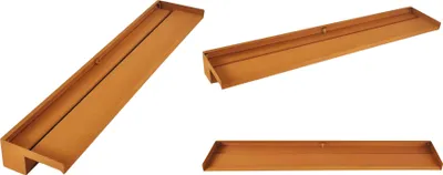 Zdjęcie produktu dla Köhko Wodospad Alberta 45 cm ze stali corten (30-90 cm) Aquafall Fontanna Wodospadowa