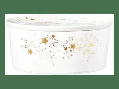 Zdjęcie produktu dla SELTMANN LIBERTY GOLDEN STARS Miska z pokrywką 21x9 cm