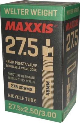 Image de Chambre à air Maxxis 27.5' 'WelterWeight Plus', 27.5x2.50-3.00, SV 48mm, noir