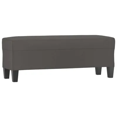 Produktbild von Sitzbank Grau 100x35x41 cm Kunstleder