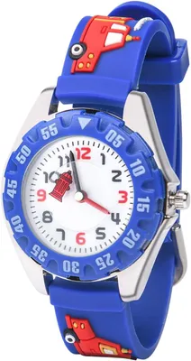 Produktbild von wasserdichte Kinderuhr, Quarzwerk, 3D-Cartoon-Design, Kinderuhr, digitale Kinderuhr, 3 Jahre bis 11 Jahre, Mädchen, Kinder, analoge