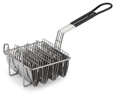 Zdjęcie produktu dla Kosz na taco ze stali nierdzewnej - Kosz do smażenia na 4/6 taco