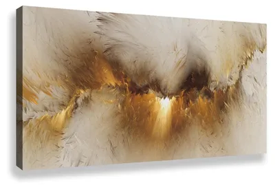 Productafbeelding van Gouden Aurora Canvas Wanddecoratie 40x100cm