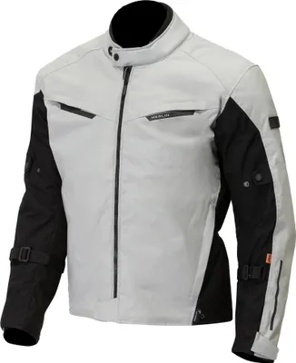 Immagine prodotto di Giacca da moto in tessuto impermeabile Merlin Taos D30, colore ghiaccio, taglia 3XL