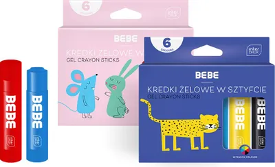 Produktbild von Interdruk Gelstifte BeBe Kids 5902277316608